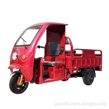 Jinpeng di buona qualità Electric Cargo Auto Taxi Rickshaw Red Electric Tricycle per Cargo